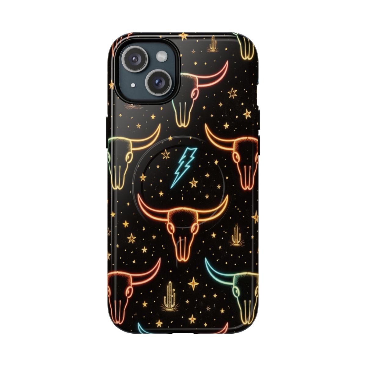 Neon Longhorns Magnetic Case