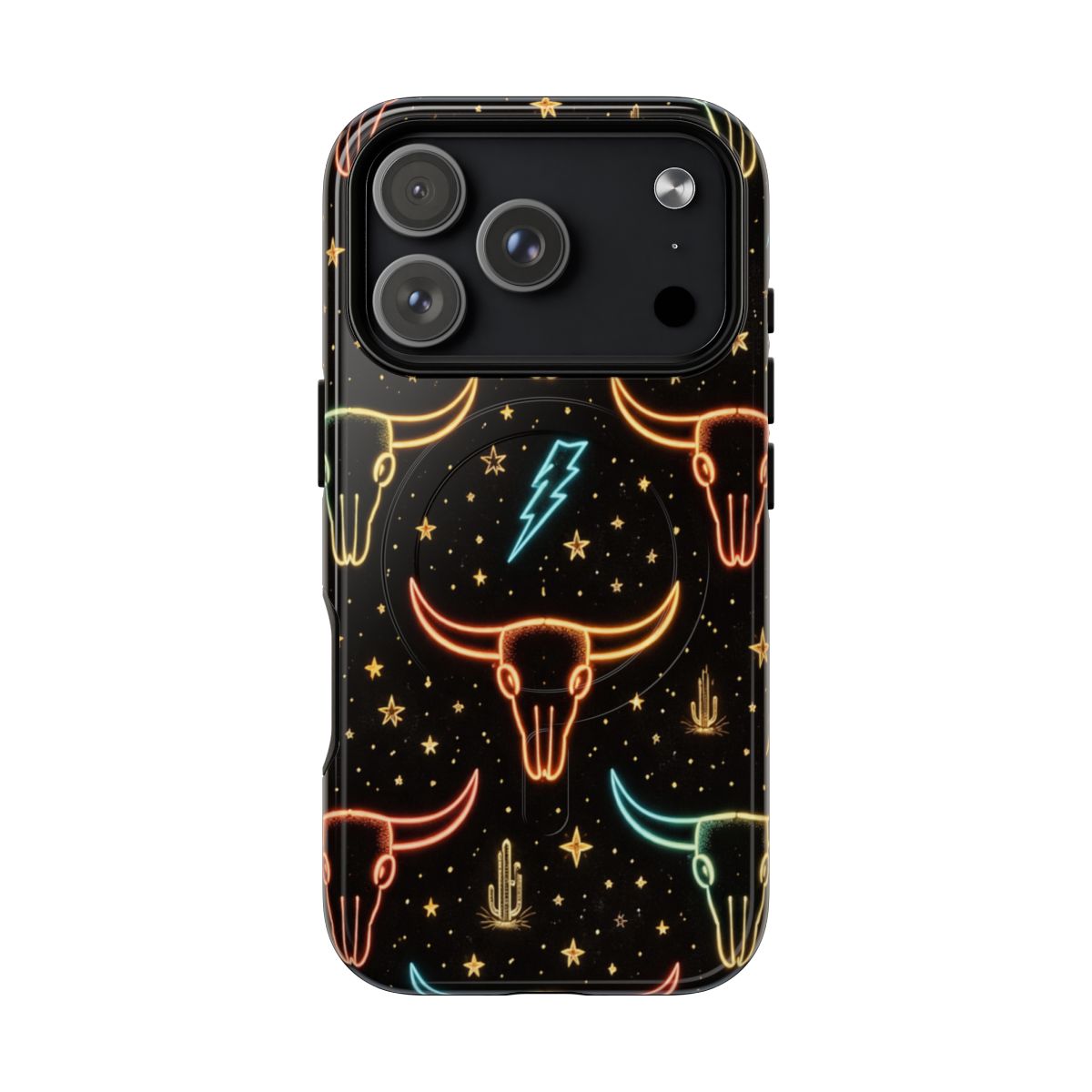 Neon Longhorns Magnetic Case