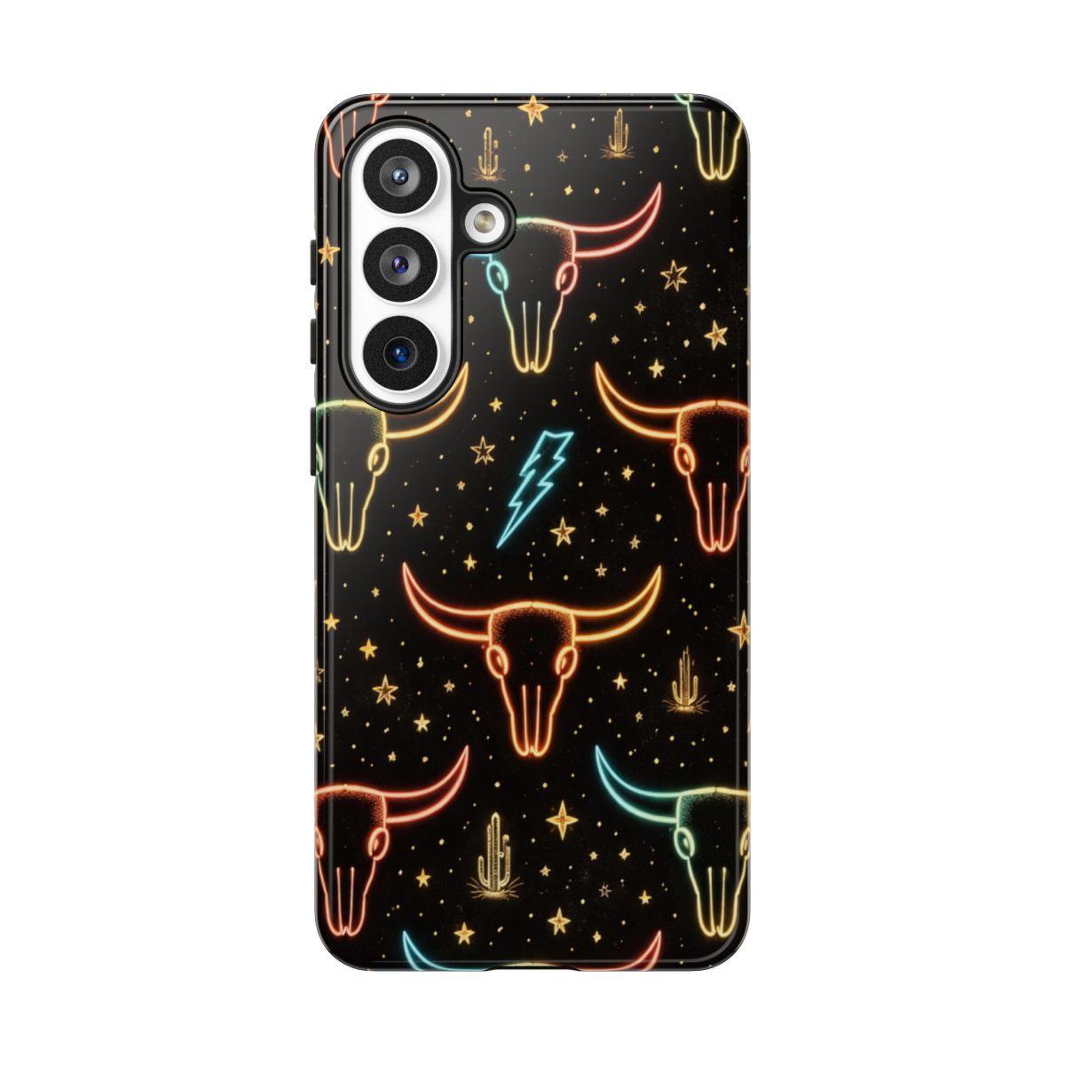 Neon Longhorns Tough Case