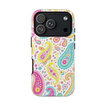 Neon Paisley Tough Case - iPhone 18 Pro