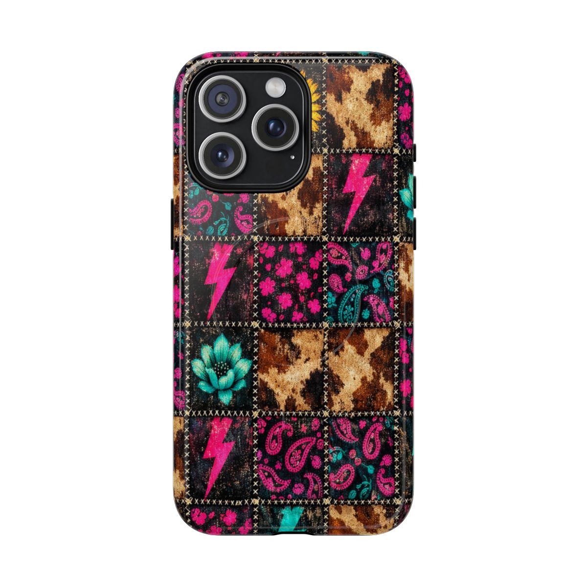 Neon Patchwork Magnetic Case