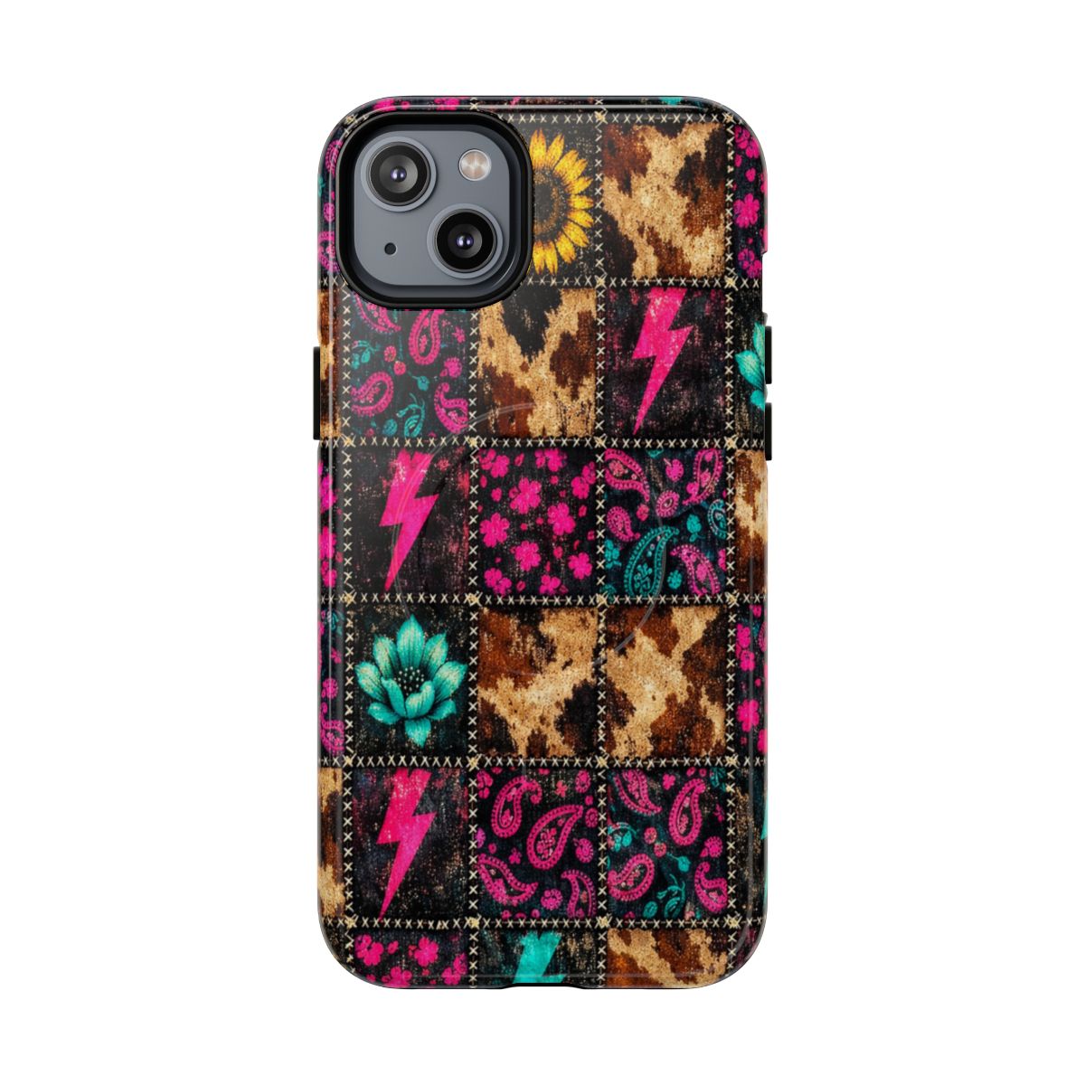 Neon Patchwork Magnetic Case
