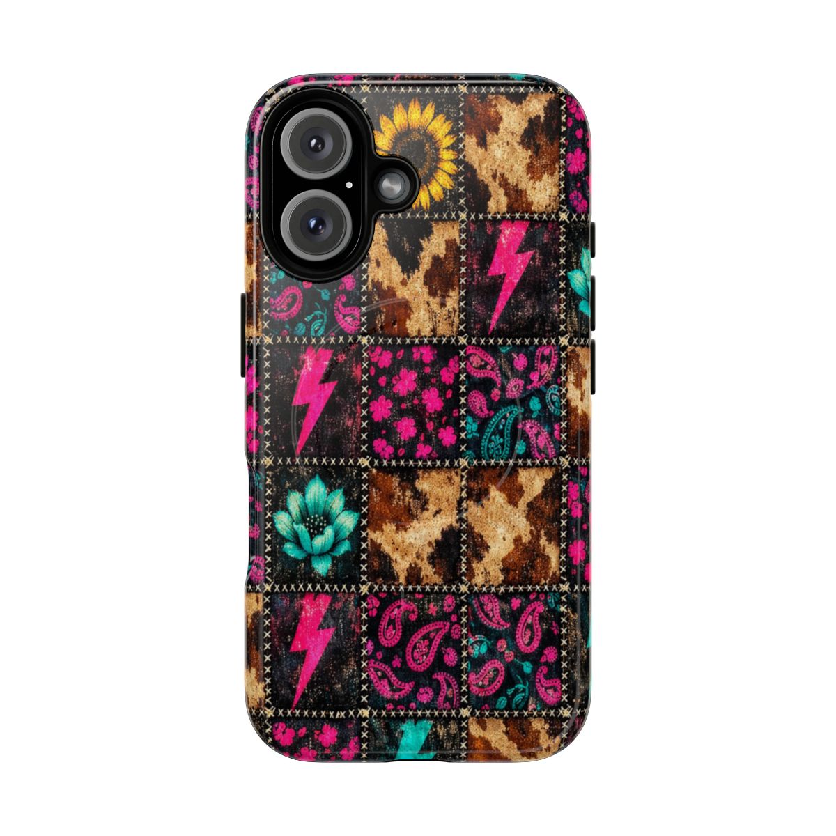 Neon Patchwork Magnetic Case