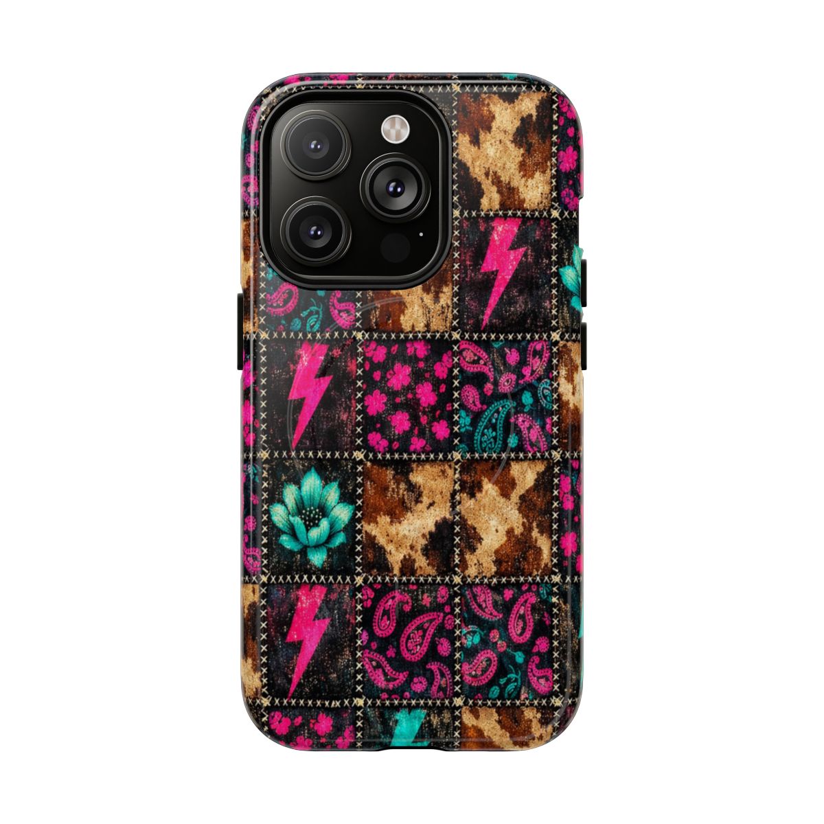 Neon Patchwork Magnetic Case