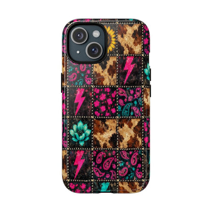 Neon Patchwork Magnetic Case