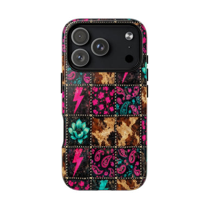 Neon Patchwork Magnetic Case