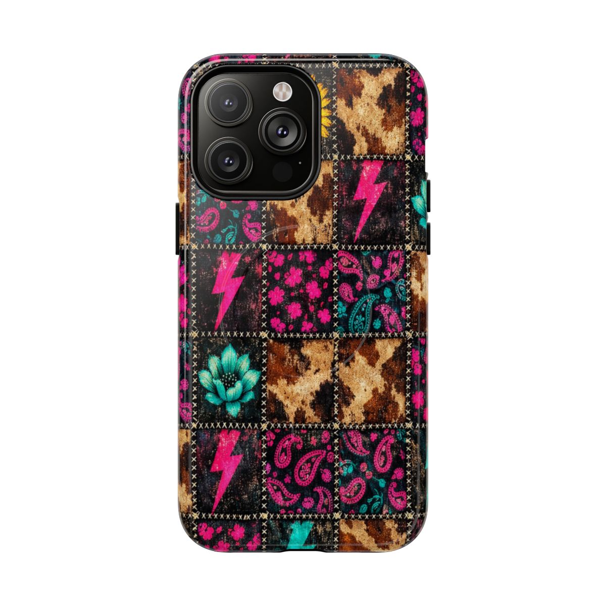 Neon Patchwork Magnetic Case