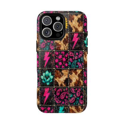 Neon Patchwork Magnetic Case
