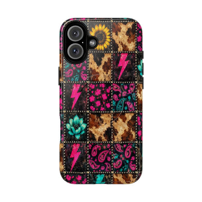 Neon Patchwork Magnetic Case