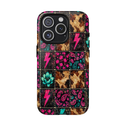 Neon Patchwork Magnetic Case