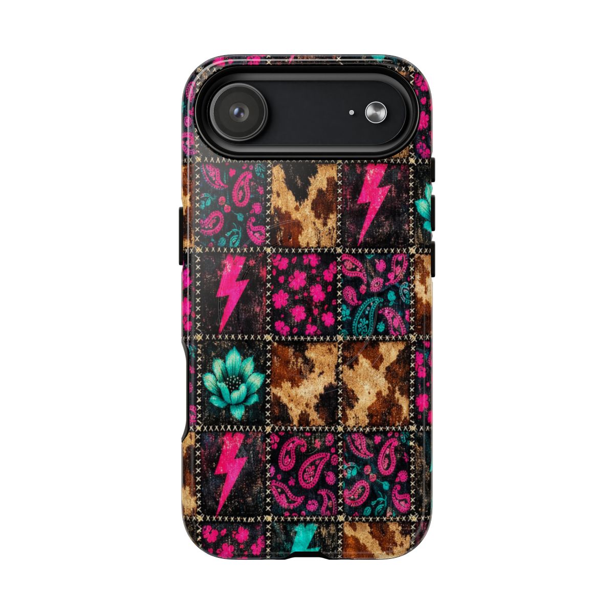 Neon Patchwork Magnetic Case