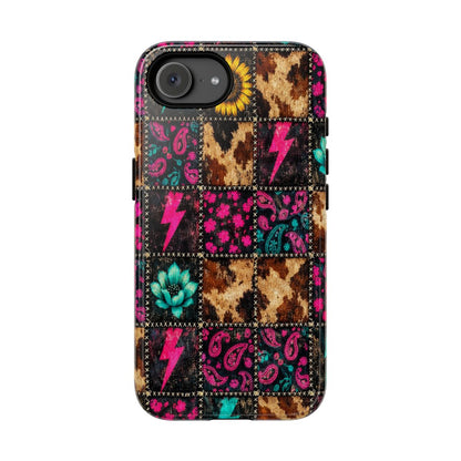 Neon Patchwork Tough Case - iPhone 17e