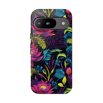 Neon Pink Flowers Tough Case