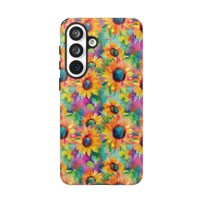 Neon Sunflowers Tough Case