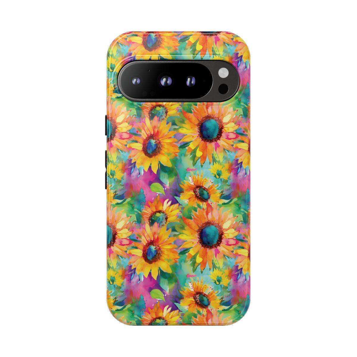 Neon Sunflowers Tough Case