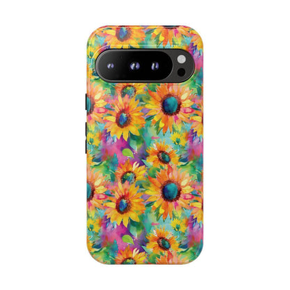 Neon Sunflowers Tough Case