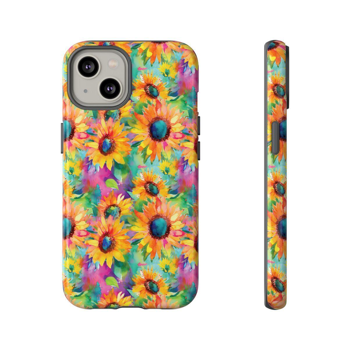 Neon Sunflowers Tough Case
