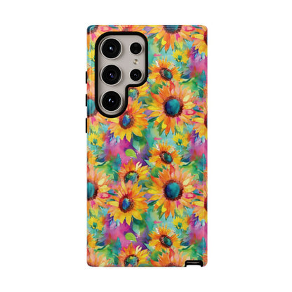 Neon Sunflowers Tough Case