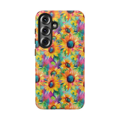 Neon Sunflowers Tough Case
