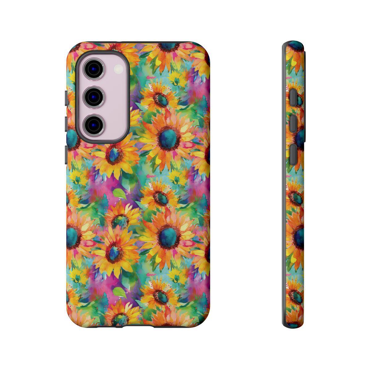 Neon Sunflowers Tough Case