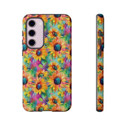 Neon Sunflowers Tough Case