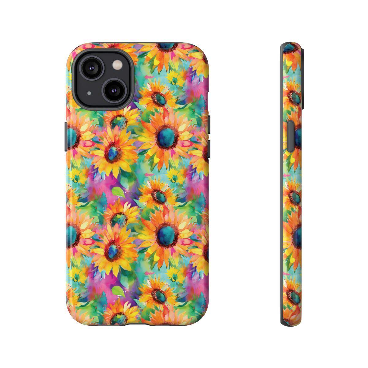 Neon Sunflowers Tough Case