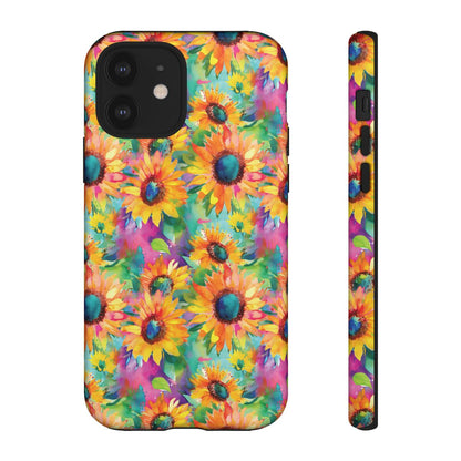 Neon Sunflowers Tough Case