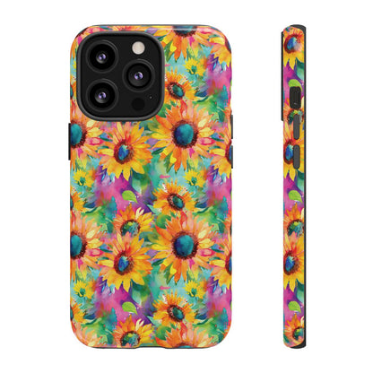 Neon Sunflowers Tough Case