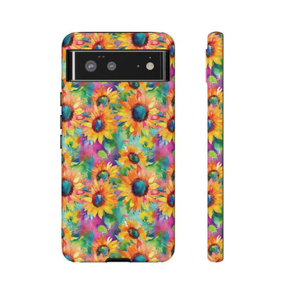 Neon Sunflowers Tough Case