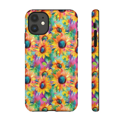 Neon Sunflowers Tough Case