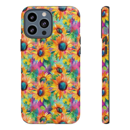 Neon Sunflowers Tough Case