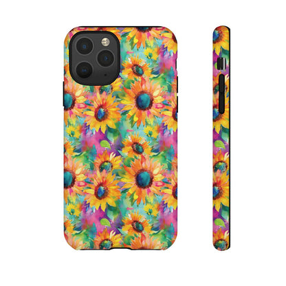 Neon Sunflowers Tough Case