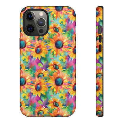 Neon Sunflowers Tough Case