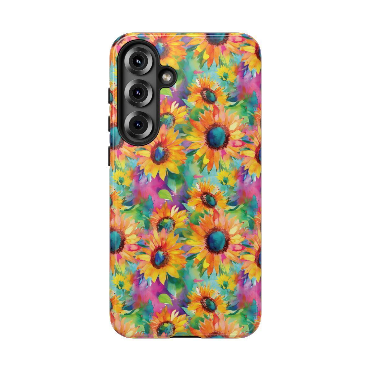 Neon Sunflowers Tough Case