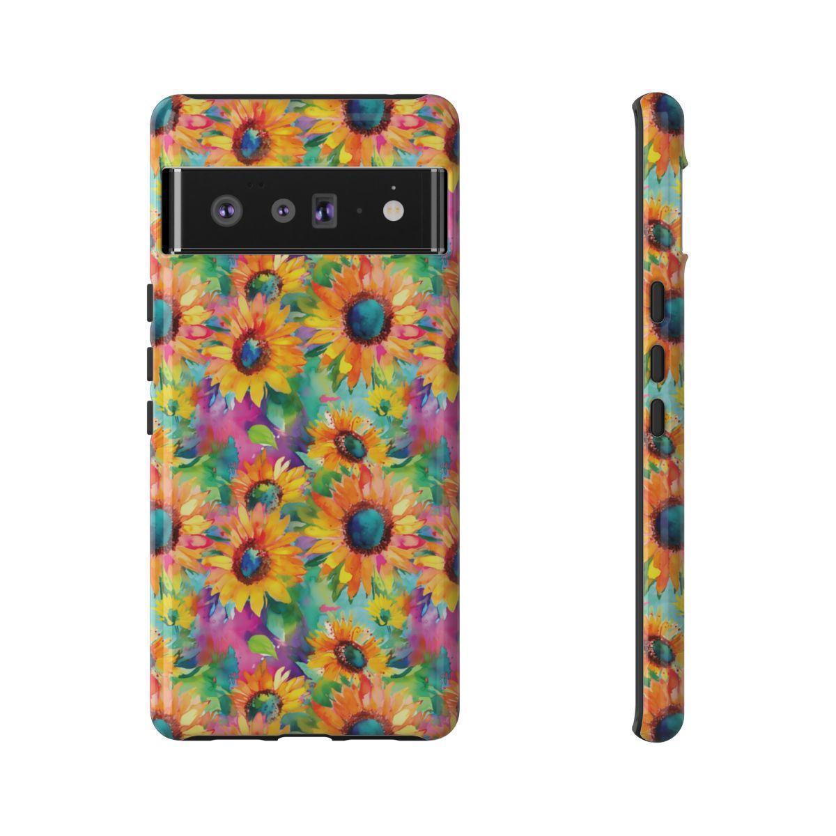 Neon Sunflowers Tough Case