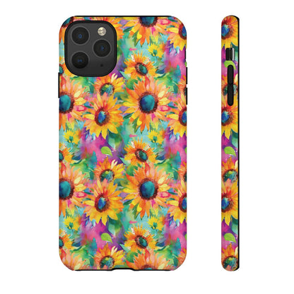 Neon Sunflowers Tough Case