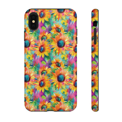 Neon Sunflowers Tough Case