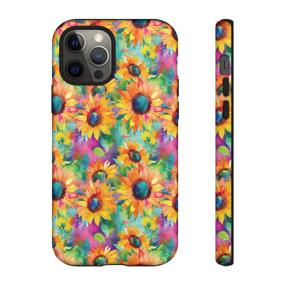 Neon Sunflowers Tough Case