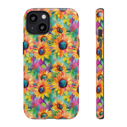 Neon Sunflowers Tough Case