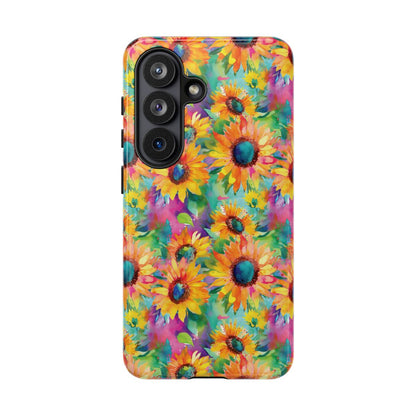 Neon Sunflowers Tough Case