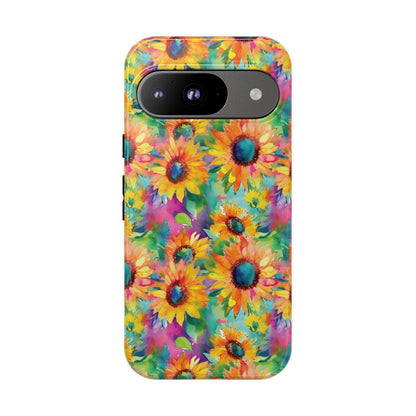 Neon Sunflowers Tough Case
