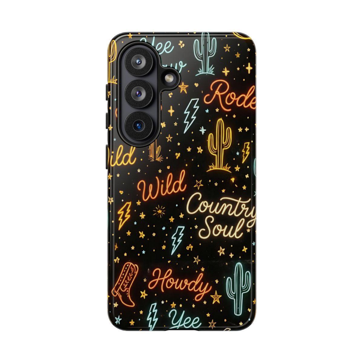 Neon Western Script Tough Case