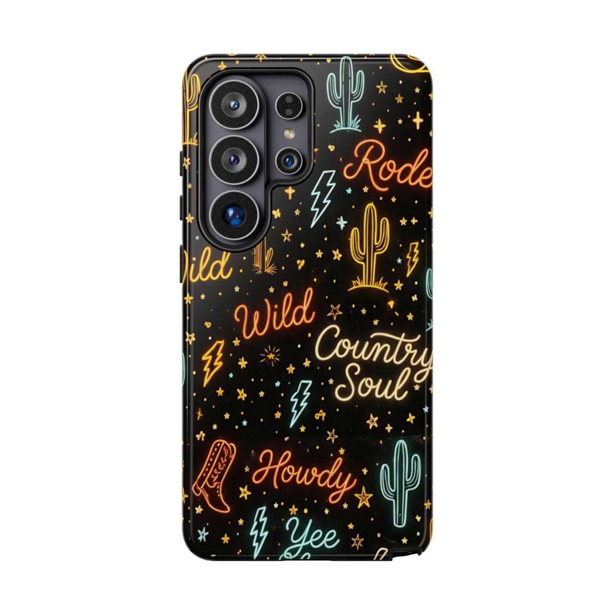 Neon Western Script Tough Case