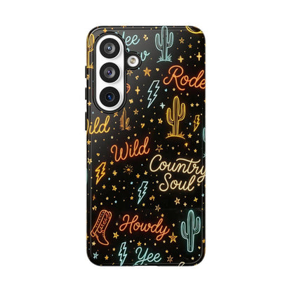 Neon Western Script Tough Case