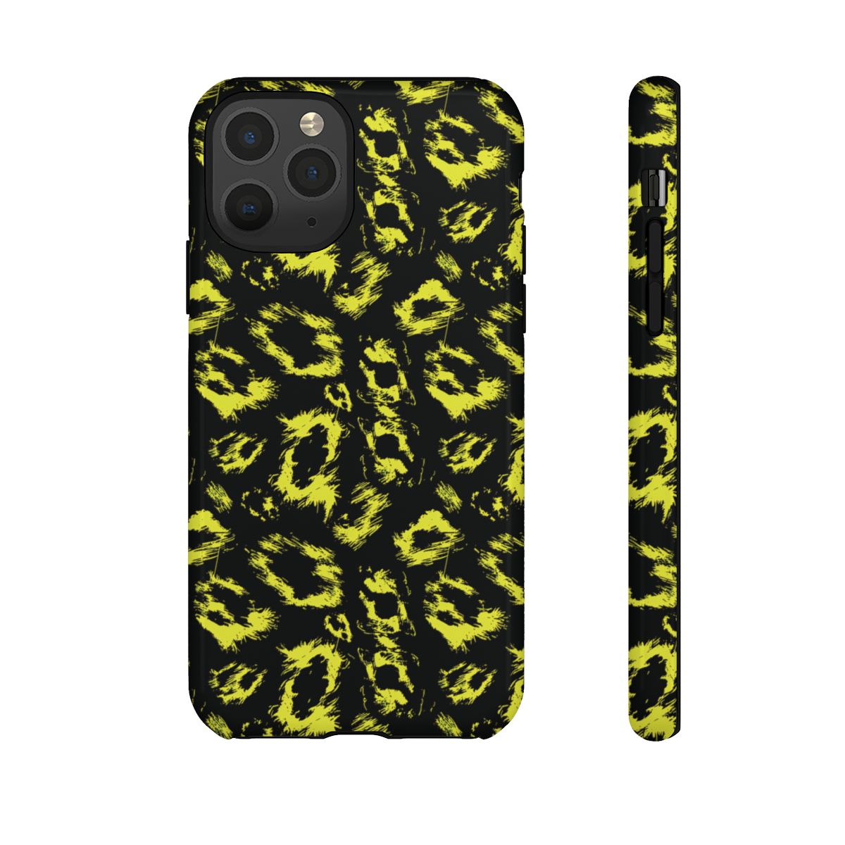 Neon Yellow Leopard Tough Case