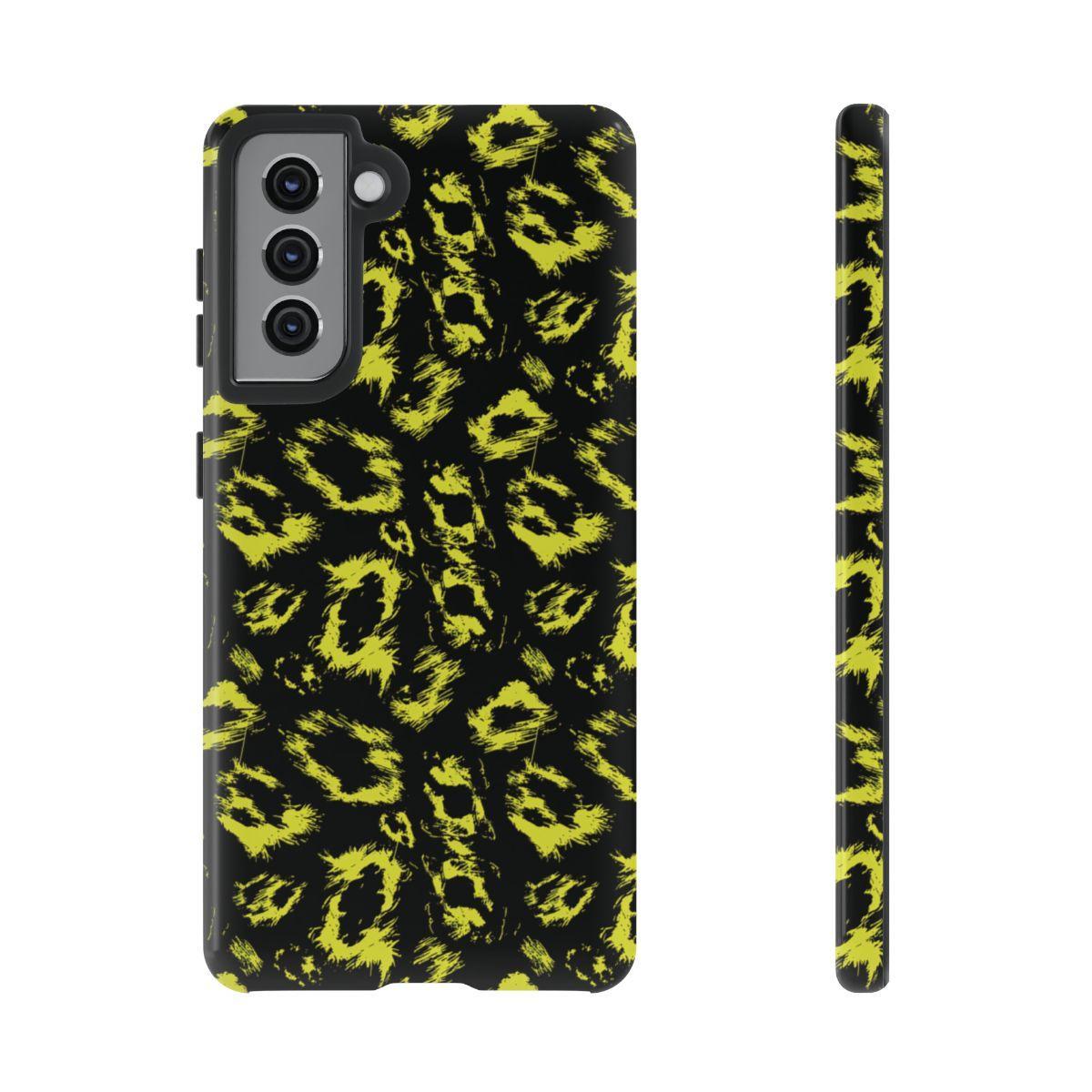Neon Yellow Leopard Tough Case
