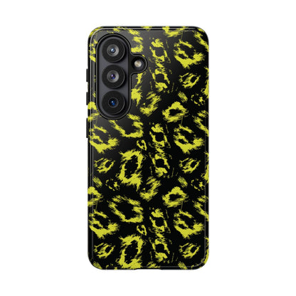 Neon Yellow Leopard Tough Case