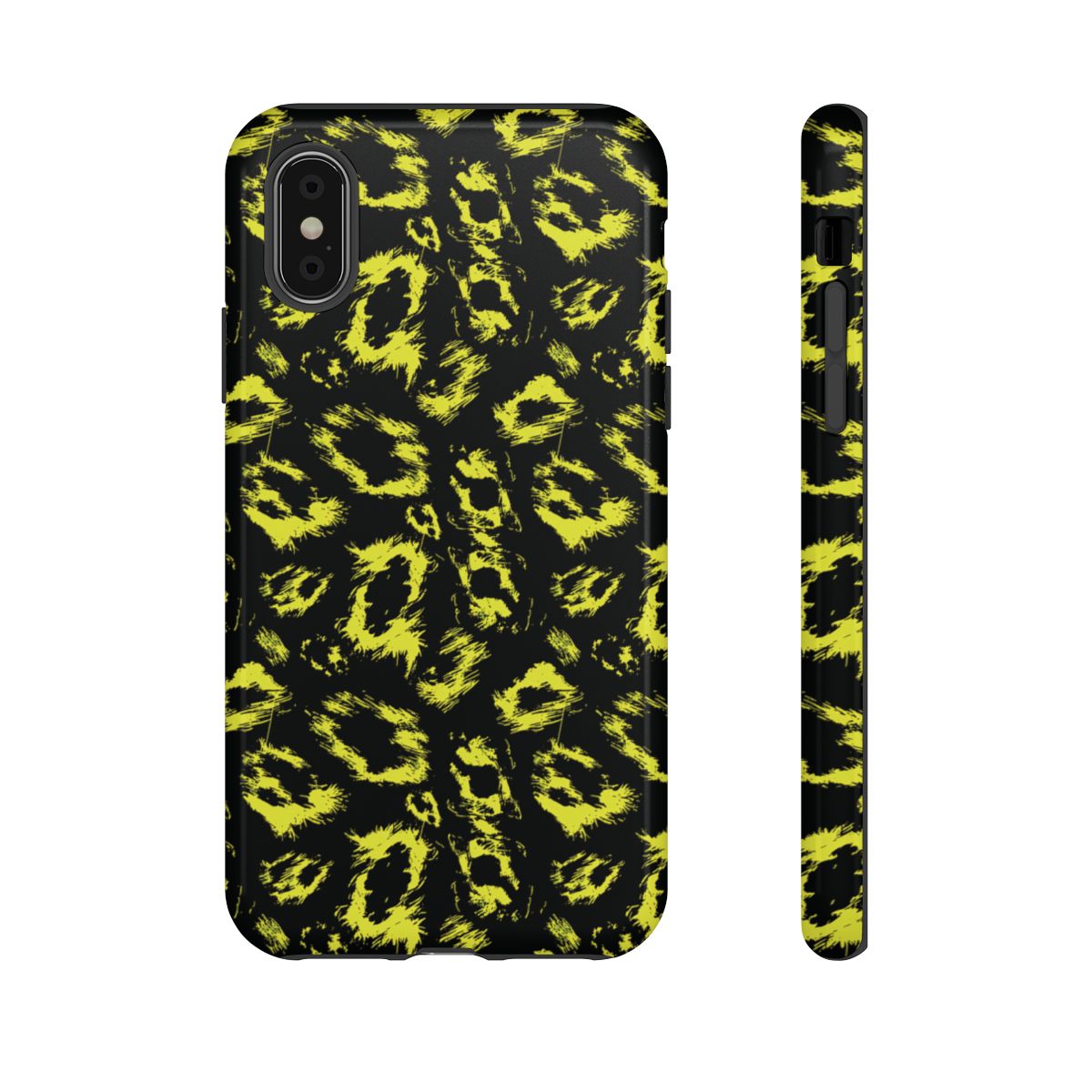Neon Yellow Leopard Tough Case