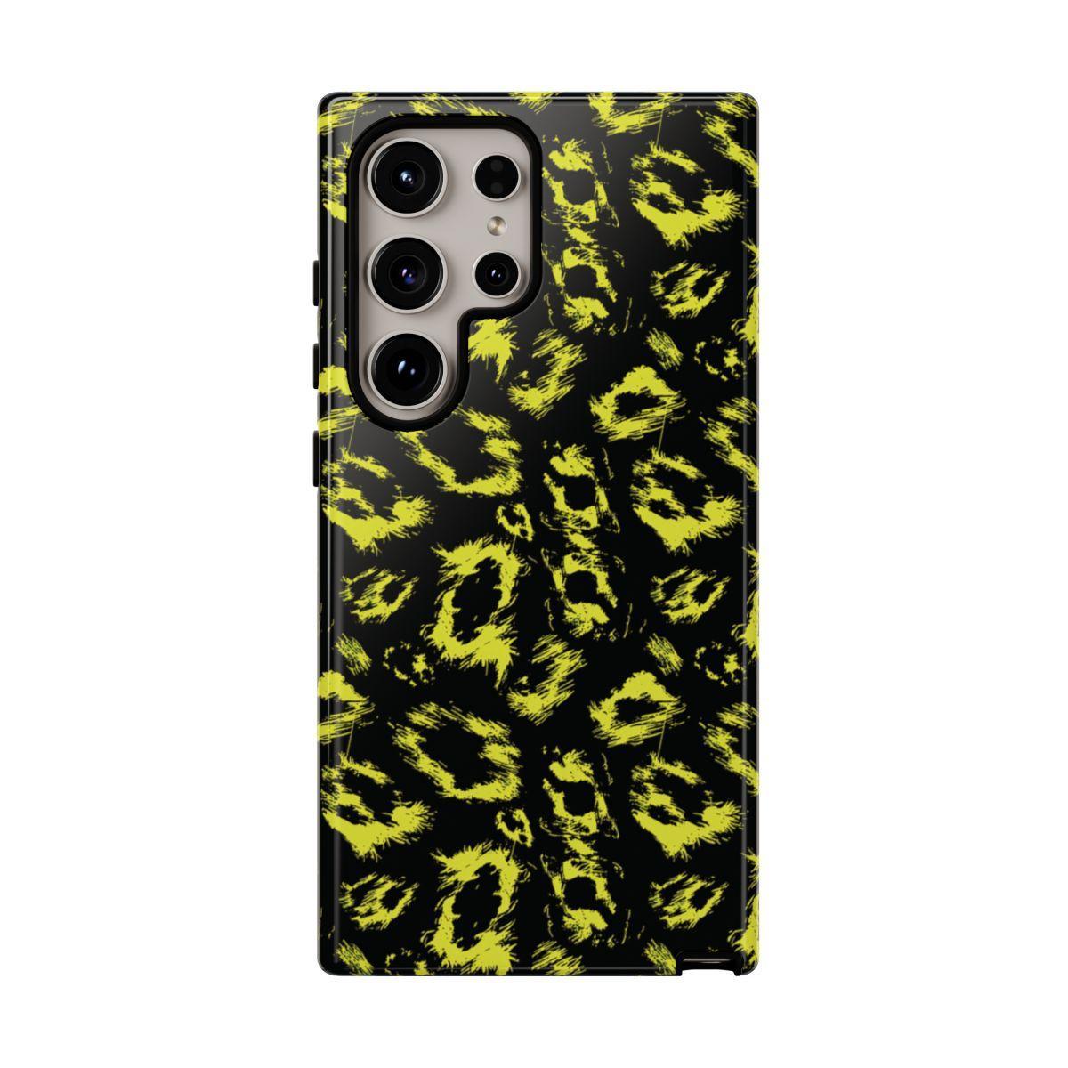 Neon Yellow Leopard Tough Case