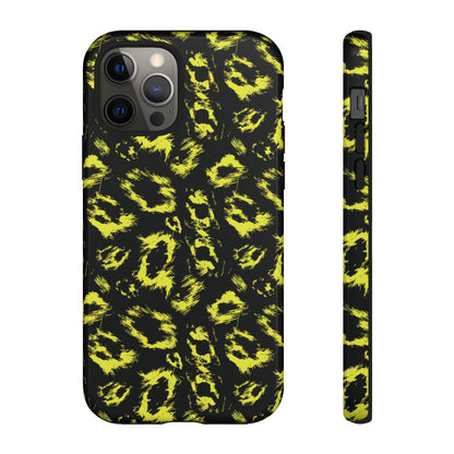Neon Yellow Leopard Tough Case